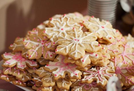 Galletas copos de nieve