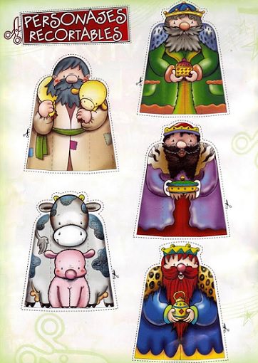 recortables de navidad para imprimir portal de belén